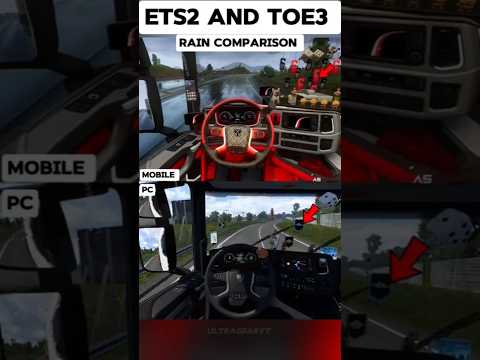 euro truck simulator and truckers of Europe 3 pc and mobile comparison 🧐