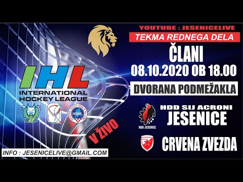 HOKEJ NA LEDU ČLANI  sij ACRONI JESENICE - HK CRVENA ZVEZDA
