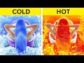 HOT VS COLD GIRLS School Hacks That Will Save Your Life ️ Fire Vs Icy Girl Challenge By 123 GO