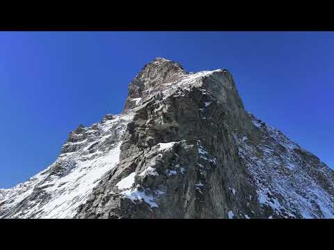 Drone flight to the Matterhorn, 4478 M