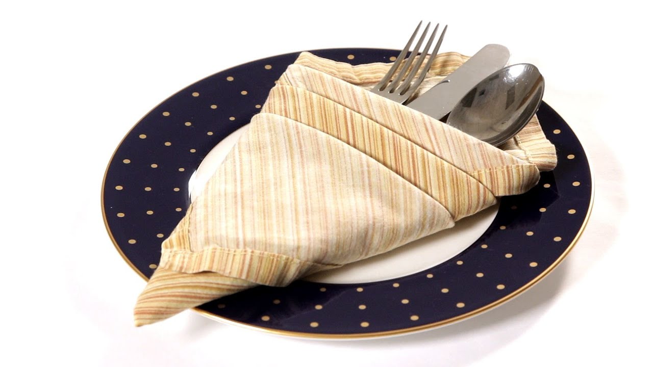 How to Fold a Napkin into an Ice Cream Cone | Napkin Folding