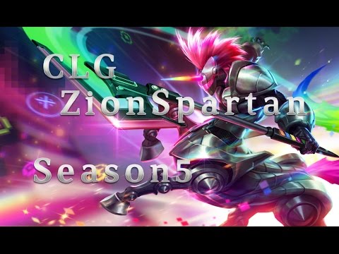 CLG ZionSpartan Hecarim TOP vs Riven Season 5 Patch 5.5 League of Legends LoL Pro SoloQ