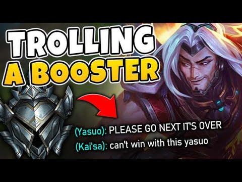 I BOUGHT A BOOST AND PRETENDED TO BE A TOXIC SILVER PLAYER (AWKWARD) - League of Legends