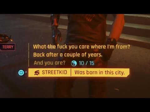 Cyberpunk 2077 Phantom Liberty DLC: All streetkid dialogues