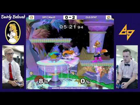 SPY | MacD (Peach) vs. CLG.SFAT (Fox) | SSBM WSF | Dairly Beloved