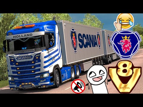 🔛MOD SCANIA S V8 HARD SOUND  ETS2 1.37🔛