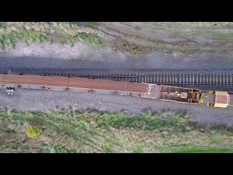 Southern Shorthaul Railroad (SSR) Broad Gauge Rail Train From Above (13/5/2023) - PoathTV Railways