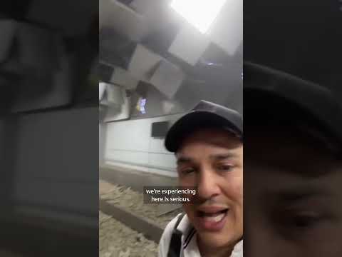 Testigo captura el momento en que el sismo sacudió el aeropuerto de Venezuela
