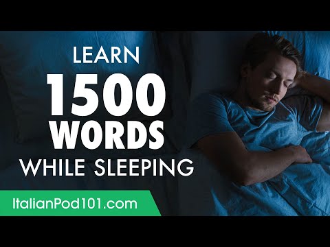 Italian Conversation: Learn while you Sleep with 1500 words