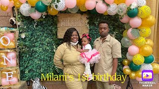 Milani’s wild one safari birthday party