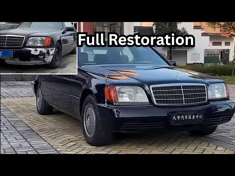 Thumbnail for Restoring a rare Mercedes W140 S-class in 13 minutes by rall, Luxury car, Mercedes-Benz W140, Mercedes-Benz, Car