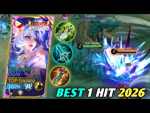 NEW LAYLA BEST BUILD AND EMBLEM 2026!! (easy win!) - Mobile Legends