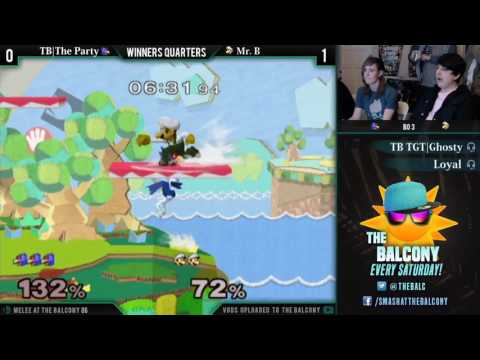Melee @ the Balcony 86 - Winners Quarters ft. TB|The Party (Falco) VS Mr. B (luigi)