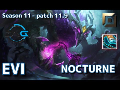 【EUWサーバー/M1】DFM Evi ノクターン(Nocturne) VS FNC Nisqy エイトロックス(Aatrox) TOP - Patch11.9 EUW Ranked【LoL/MSI】