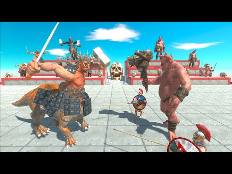 King KENTAUR vs OGRE LORD Army on Tournament in Animal Revolt Battle Simulator