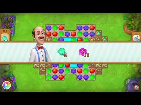 Gardenscapes 759 Level - 16 moves - NO BooSTERS