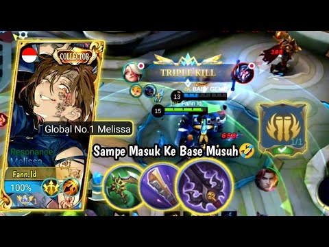 TERBARU❗BEST BUILD MELISSA TERSAKIT 2023! I MELISSA TIKTOK|GAMEPLAY TOP GLOBAL MELISSA