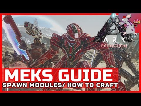 ARK Extinction Meks Crafting Guide Abilities And Spawn Codes