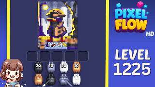 Pixel Flow Level 1225 Solution Walkthrough