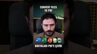 HER TÜR Dosyayı PDF'e Dönüştürme (JPG, PNG, Excel, Word'den PDF'ye Çevirme)