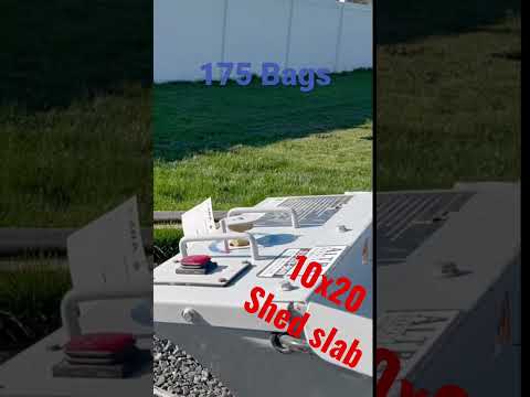 DIY concrete shed pad