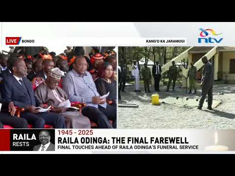 Church service during Raila's farewell at Jaramogi Oginga Odinga University Grounds