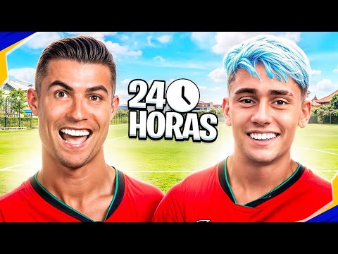 TREINANDO COMO O CRISTIANO RONALDO POR 24 HORAS!