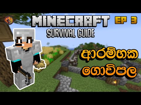 Kadiya Gaming -  Starting Farm |  Minecraft Survival Guide 1.18 Sinhala EP 3