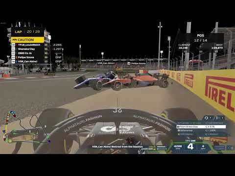 I Crashed in my first League Race on F1 2021