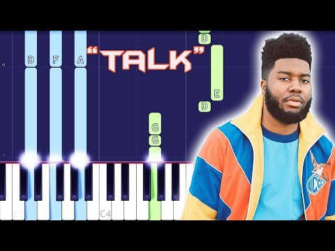 Khalid Talk Piano Tutorial Easy Piano Cover