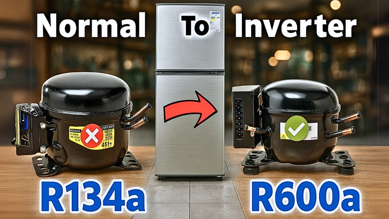 I Installed R600a Inverter Compressor In the OLD Refrigerator!