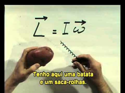 Conservação do momento angular  - Aula do MIT (Legendada)
