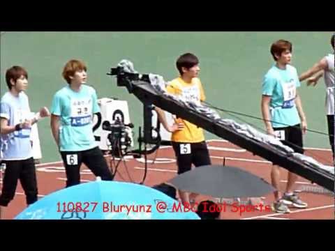 110827 MBC Idol Sports Championship - Kyuhyun running Hurdles