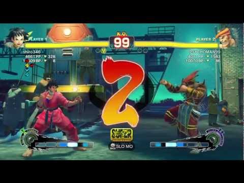 Shiro (Makoto) vs PSYCHOMAN99 (Adon) AE2012 Ranked Match *HD*