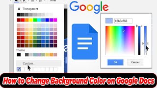 [GUIDE] How to Change Background Color on Google Docs