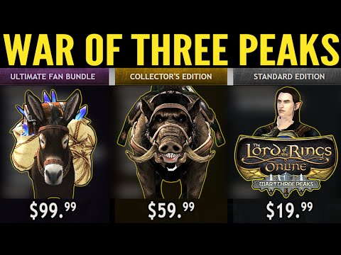 LOTRO: War of Three Peaks Editions - In-Game Look & Value Analysis (Standard, Collector's, Ultimate)