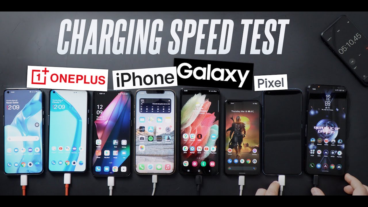 2021 Ultimate Charging Speed Test: OnePlus 65W vs iPhone, Galaxy, ROG