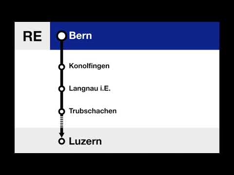 BLS Ansage - RE KAMBLYZUG nach Luzern @Bern (Deutsch / Français / English)