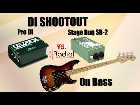 DI comparison on Bass - Passive Direct Box: Radial Pro DI vs. Radial Stage Bug SB-2 - Want 2 Check