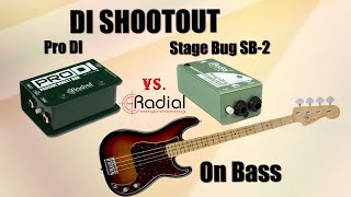 Video thumbnail for DI comparison on Bass - Passive Direct Box: Radial Pro DI vs. Radial Stage Bug SB-2 - Want 2 Check by Want 2 Check