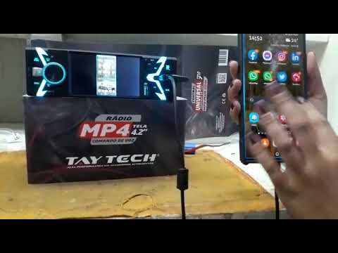Como fazer espelhamento do celular na central multimídia mp5 - sistema androide