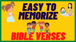 SHORT BIBLE VERSES for CHILDREN / PART 1 / EASY to