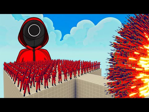 100x SQUID GAME + 1x GIANT vs 1x EVERY GOD   Totally Accurate Battle Simulator TABS