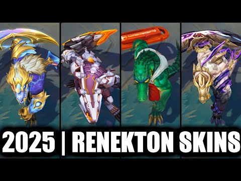 ALL RENEKTON SKINS SPOTLIGHT 2025 | League of Legends