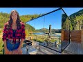 Living In A Glass Cabin On The Oregon Coast Tiny House Tour And Adventure