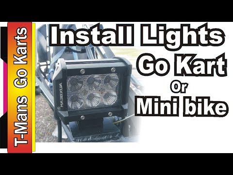YouTube video about: How to put lights on go kart without battery?