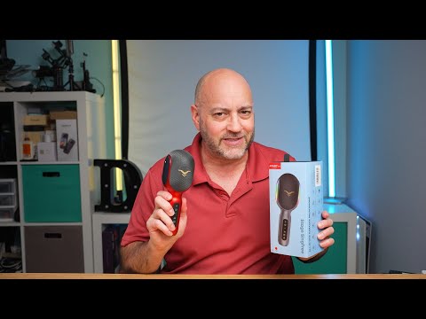 Wireless Bluetooth Karaoke Microphone, 5-in-1 Portable Handheld Mic Speaker