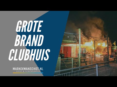 Grote brand in clubhuis V.V. Hoogland | Marnix Manschot Foto en videografie