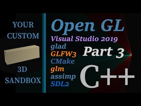 OpenGL on Windows 10 - Part 3 - popping up window, glfw3 linking, troubleshooting compile issues