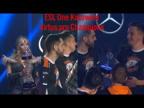 Virtus.pro champion 🏆 ESL One Katowice 2018 champions Grand Final vs Vici Gaming #CyberWins